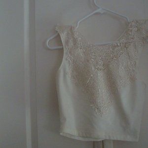 Charlotte Russe Cream Colored Halter Top